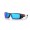 Oakley New York Giants Gascan® Sunglasses Matte Black Frame Prizm Sapphire Lense