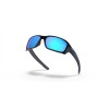 Oakley Straightlink Sunglasses Polished Black Frame Prizm Sapphire Lense