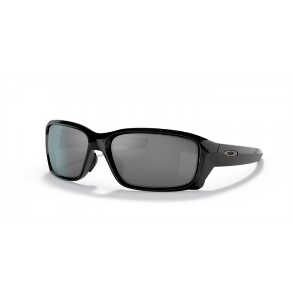 Oakley Straightlink Low Bridge Fit Sunglasses Polished Black Frame Prizm Black Polarized Lense