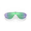 Oakley CMDN Sunglasses Matte Clear Frame Prizm Road Jade Lense