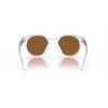 Oakley HSTN Sunglasses Matte Clear Frame Prizm Violet Lense