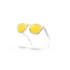 Oakley Frogskins XS Sunglasses Polished Clear Frame Prizm 24k Polarized Lense