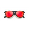 Oakley Frogskins XS Sunglasses Matte Black Camo Frame Prizm Ruby Lense