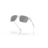 Oakley Sylas Sunglasses Polished Clear Frame Prizm Black Lense