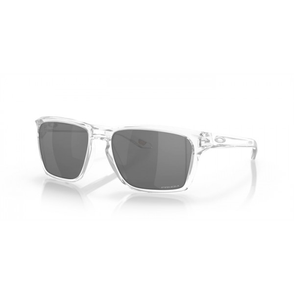 Oakley Sylas Sunglasses Polished Clear Frame Prizm Black Lense