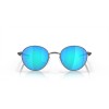Oakley Terrigal Sunglasses Satin Light Steel Frame Prizm Sapphire Polarized Lense