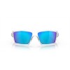 Oakley Cables Sunglasses Polished Clear Frame Prizm Sapphire Polarized Lense
