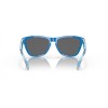 Oakley Frogskins High Resolution Collection Sunglasses Hi Res Polished Sapphire Frame Prizm Black Lense