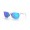 Oakley Leadline Sunglasses Polished Clear Frame Prizm Sapphire Polarized Lense
