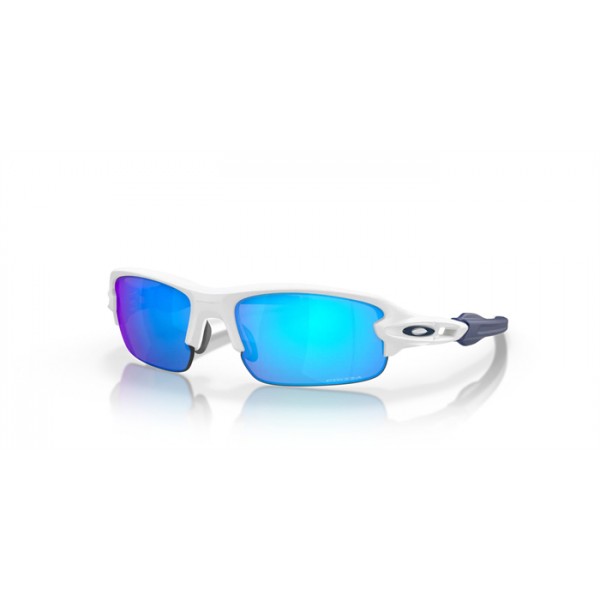 Oakley Flak® XXS Sunglasses Matte White Frame Prizm Sapphire Lense
