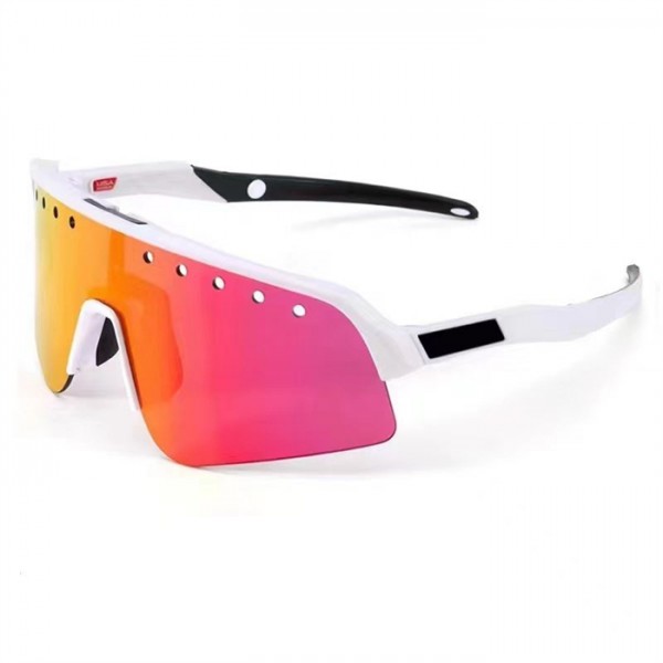 Oakley Sutro Lite Sweep Sunglasses White Frame Prizm Pink/Orange Lense