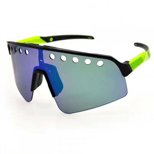 Oakley Sutro Lite Sweep Sunglasses Black Frame Prizm Blue/Green Lense
