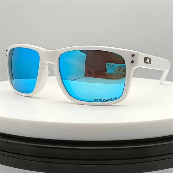 Oakley Holbrook Sunglasses White Frame Blue Polarized Lense