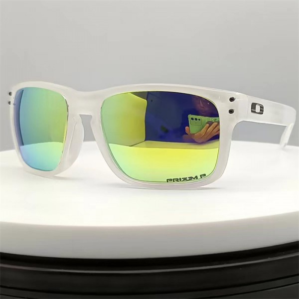 Oakley Holbrook Sunglasses Transparent Rubber Frame Yellow Polarized Lense