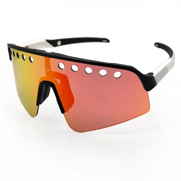 Oakley Sutro Lite Sweep Sunglasses Matte Black Frame Prizm Pink/Sunset Orange Lense