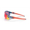 Oakley 2021 Tour De France Radar EV Path Sunglasses Matte Poseidon Frame Prizm Road Lens