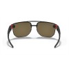 Oakley Chrystl Sunglasses Matte Black Frame Prizm Ruby Lens