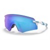Oakley Encoder Sunglasses Polished White Frame Prizm Sapphire Lens