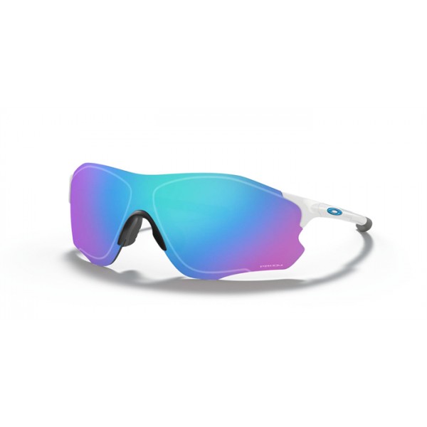 Oakley EVZero Path Low Bridge Fit Sunglasses Polished White Frame Prizm Sapphire Lens