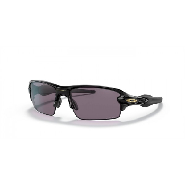 Oakley Flak 2.0 Low Bridge Fit Sunglasses Polished Black Frame Prizm Grey Lens