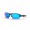 Oakley Flak 2.0 Low Bridge Fit Sunglasses Steel Frame Prizm Sapphire Lens