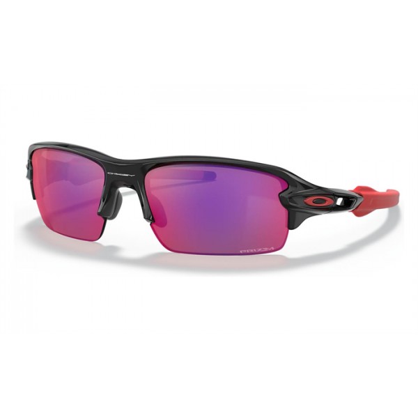 Oakley Flak Xs Youth Fit Sunglasses Polished Black Frame Prizm Road Lens