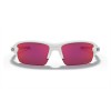 Oakley Flak Xs Youth Fit Sunglasses Polished White Frame Prizm Field Lens
