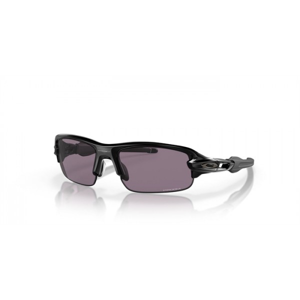 Oakley Flak XXS Youth Fit Sunglasses Polished Black Frame Prizm Grey Lens