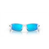 Oakley Flak XXS Youth Fit Sunglasses Polished White Frame Prizm Sapphire Lens