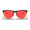 Oakley Frogskins Lite Sunglasses Matte Black Frame Prizm Ruby Lens