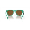 Oakley Frogskins Low Bridge Fit Shift Collection Sunglasses Transparent Celeste Frame Prizm Violet Lens