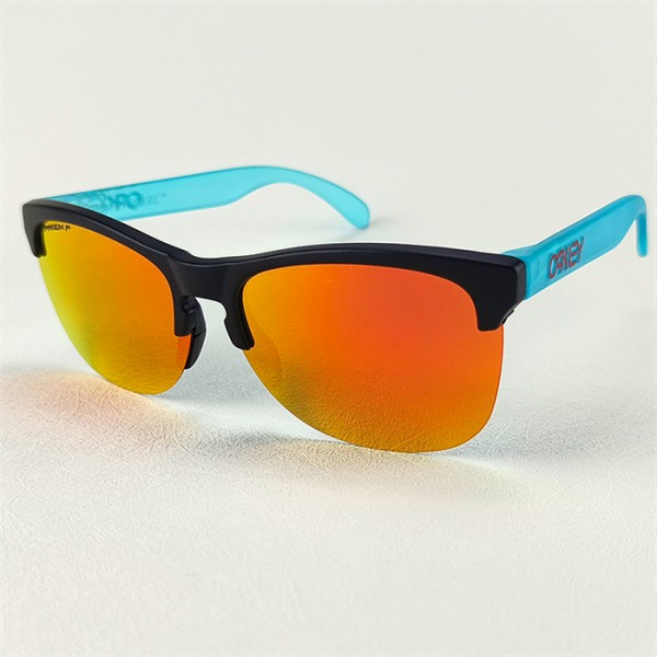 Oakley Frogskins Sunglasses Clear Blue Frame Prizm Ruby Lense