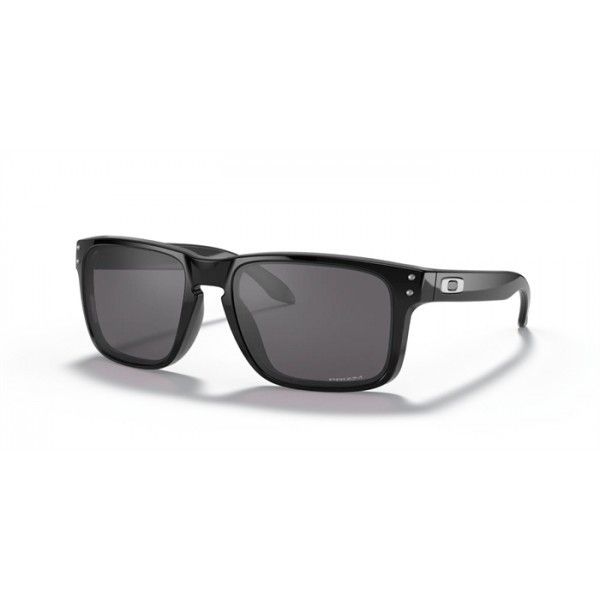 Oakley Holbrook Low Bridge Fit Sunglasses Polished Black Frame Prizm Grey Lens