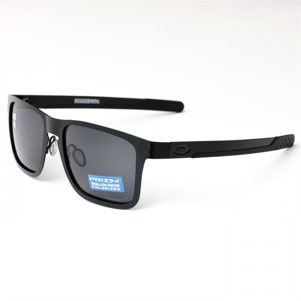 Oakley Holbrook Metal Sunglasses Black Frame Polarized Black Lense