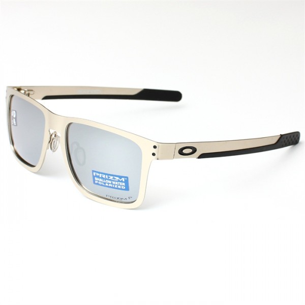 Oakley Holbrook Metal Sunglasses Gold Frame Polarized Gray Lense