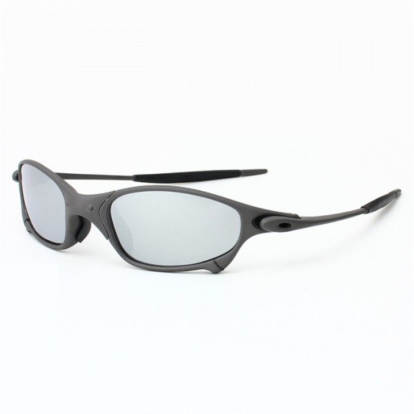 Oakley Juliet Sunglasses Black Frame Gray Polarized Lense