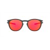Oakley Latch Low Bridge Fit Aero Flight Collection Sunglasses Aero Matte Carbon Frame Prizm Ruby Lens