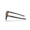 Oakley Latch Square Low Bridge Fit Sunglasses Matte Black Frame Prizm Rose Gold Lens
