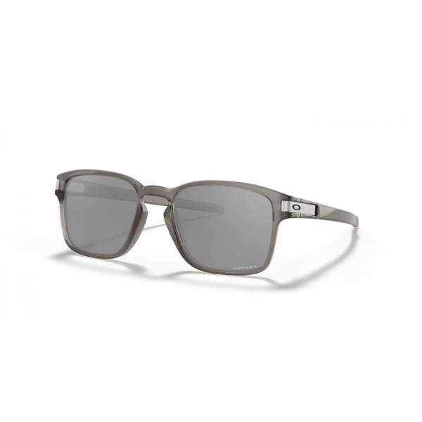 Oakley Latch Square Low Bridge Fit Sunglasses Matte Grey Ink Frame Prizm Black Lens