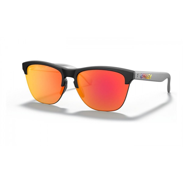 Oakley Oakley X Turtle Beach Frogskins Lite Sunglasses Matte Black Frame Prizm Ruby Lens