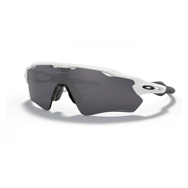 Oakley Radar Ev Path Sunglasses Polished White Frame Prizm Black Polarized Lens