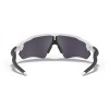 Oakley Radar Ev Path Sunglasses Polished White Frame Prizm Black Polarized Lens