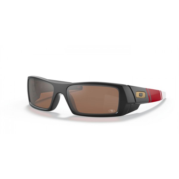 Oakley San Francisco 49ers Gascan Sunglasses Black Frame Prizm Tungsten Lens