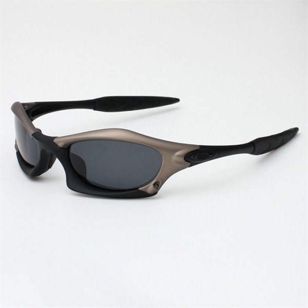Oakley Splice Sunglasses Gold Frame Polarized Black Lense