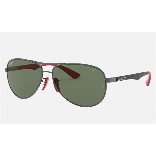 Ray Ban Scuderia Ferrari Collection Sunglasses Green Classic Gunmetal