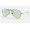 Ray Ban Aviator Solid Evolve RB3025 Sunglasses Green Photochromic Evolve Shiny Dark Green