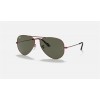 Ray Ban Aviator Classic RB3025 Sunglasses Classic G-15 Red Metal
