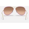 Ray Ban Aviator Full Color Legend RB3025 Sunglasses Silver Mirror Violet
