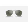 Ray Ban Aviator Mirror RB3025 Sunglasses Silver Gradient Mirror Silver With Black