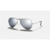 Ray Ban Aviator Mirror RB3025 Sunglasses Silver Polarized Flash Silver